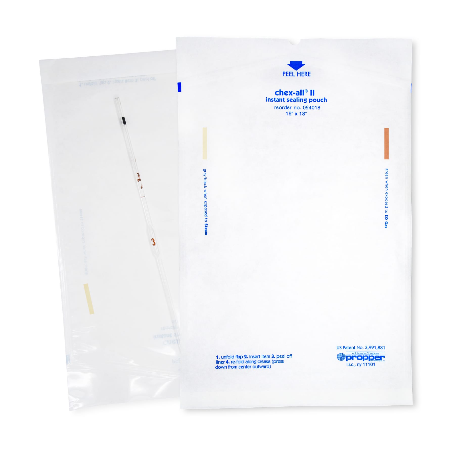 Sachets de stérilisation ProSteril Transparents 140 x 250 cm - Steam (200  pcs)