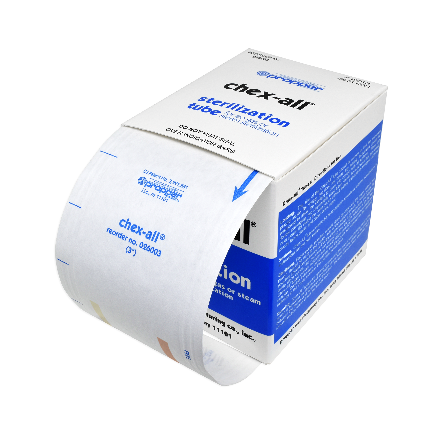 Sterilization Tubes - Chex-All® Heat Sealable Rolls
