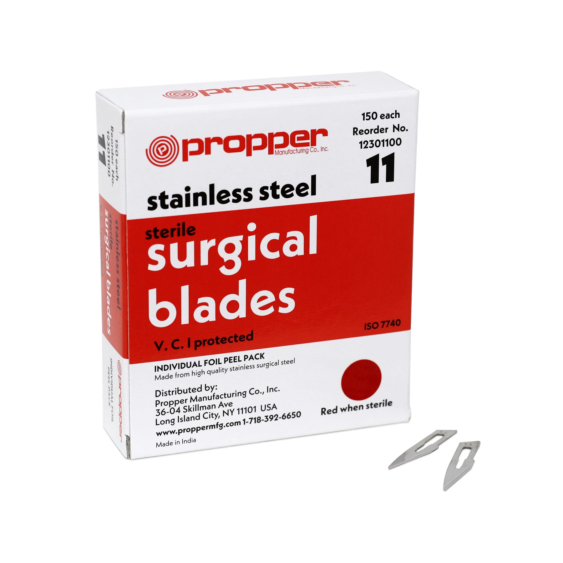 Propper Sterile Stainless Steel Surgical Blades