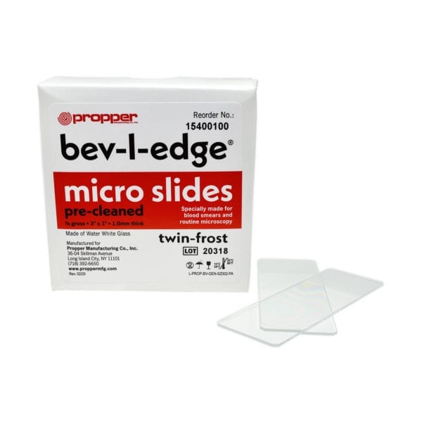 Bev-L-Edge Microscope Slides