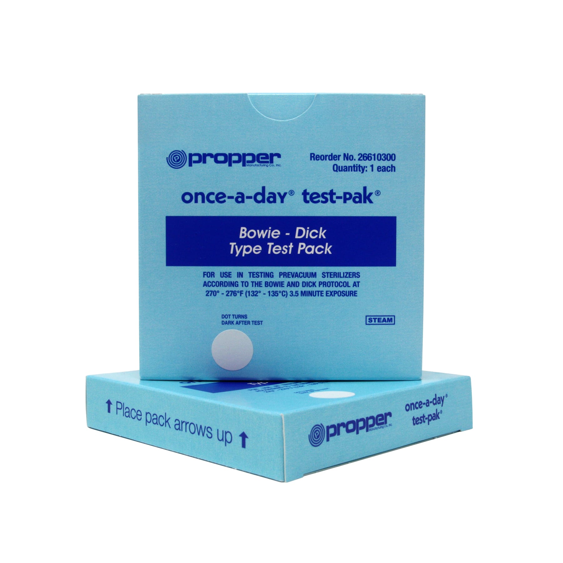 Bowie-Dick Test Pack: Once-A-Day® Test-Pak™