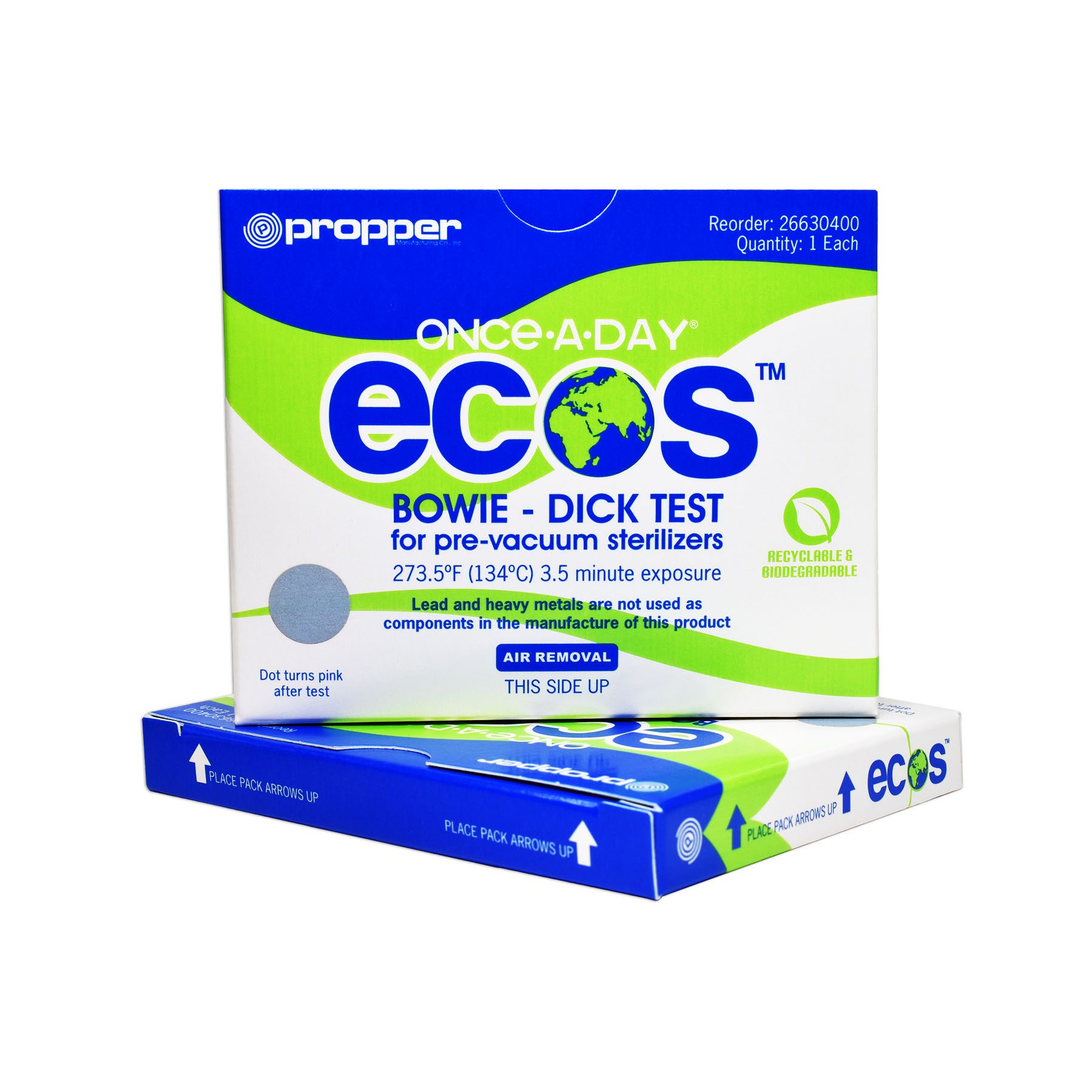 Once-A-Day® Ecos™ Bowie-Dick Test Pack