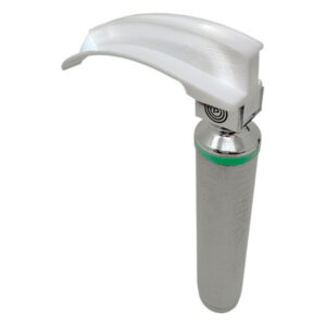 Magnalume Macintosh Disposable Laryngoscope Blade_HandleBACK_LightON