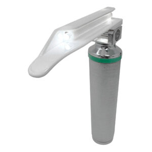 Magnalume Miller Disposable Laryngoscope Blade_HandleFRONT_LightON